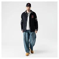 Men's New Era  Navy Boston Red Sox Coaches Full-Snap Jacket