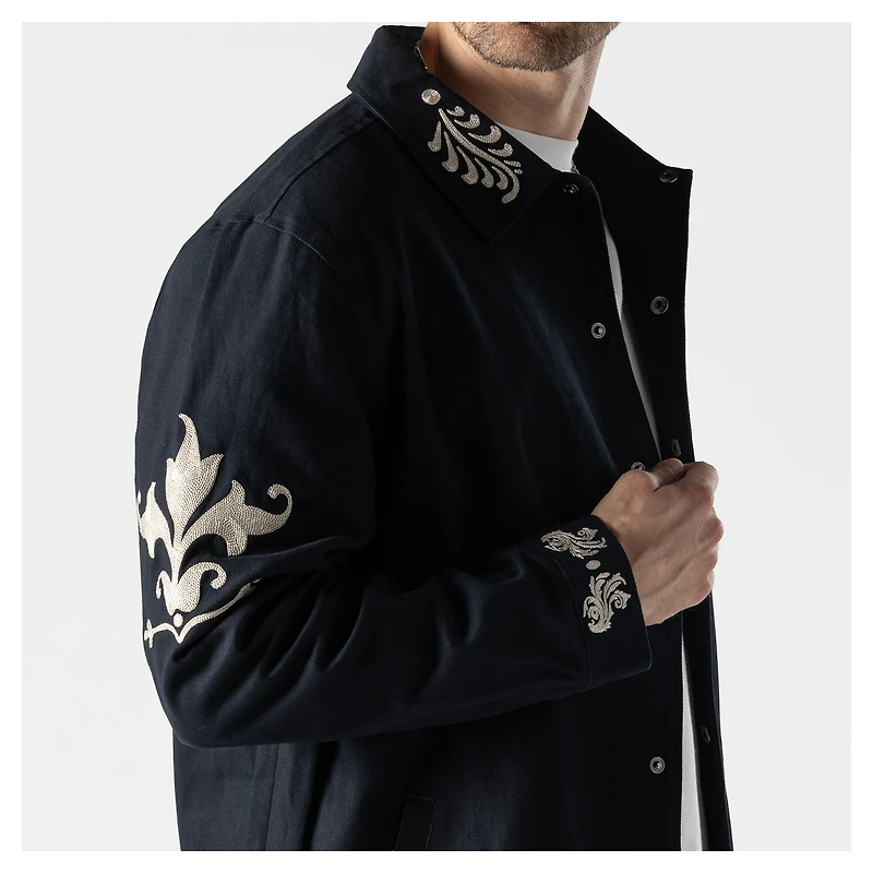 Men's New Era  Navy Boston Red Sox Coaches Full-Snap Jacket