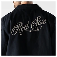Men's New Era  Navy Boston Red Sox Coaches Full-Snap Jacket