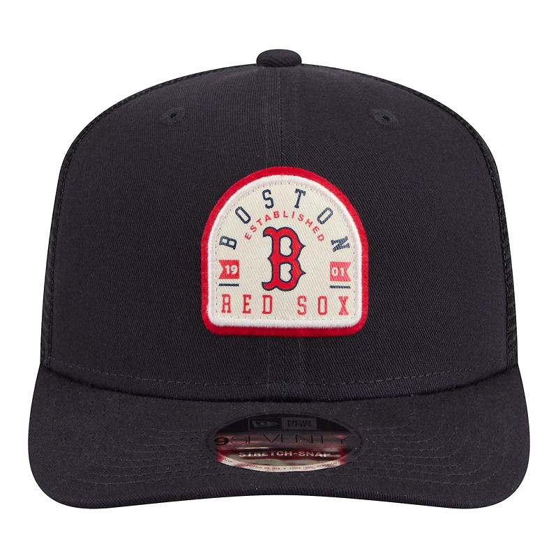 Men's New Era Navy Boston Red Sox Contest 9SEVENTY Adjustable Trucker Hat