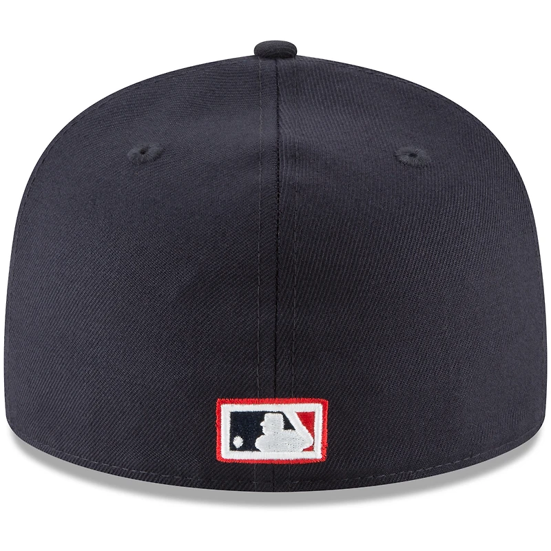 Casquette ajustée 59FIFTY en laine de la collection Cooperstown des Boston Red Sox New Era pour homme, bleu marine