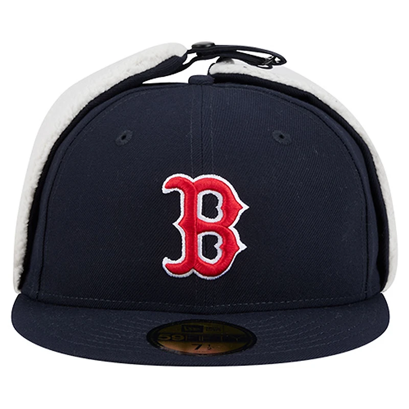 Men's New Era Navy Boston Red Sox Dog Ear Classic 59FIFTY Fitted Hat