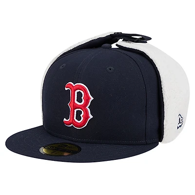 Casquette ajustée classique 59FIFTY Boston Red Sox bleu marine New Era pour homme