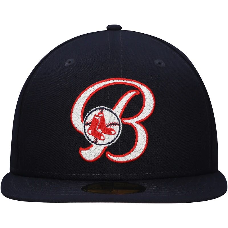 Casquette ajustée Boston Red Sox Duo Logo 2.0 59FIFTY pour homme New Era bleu marine