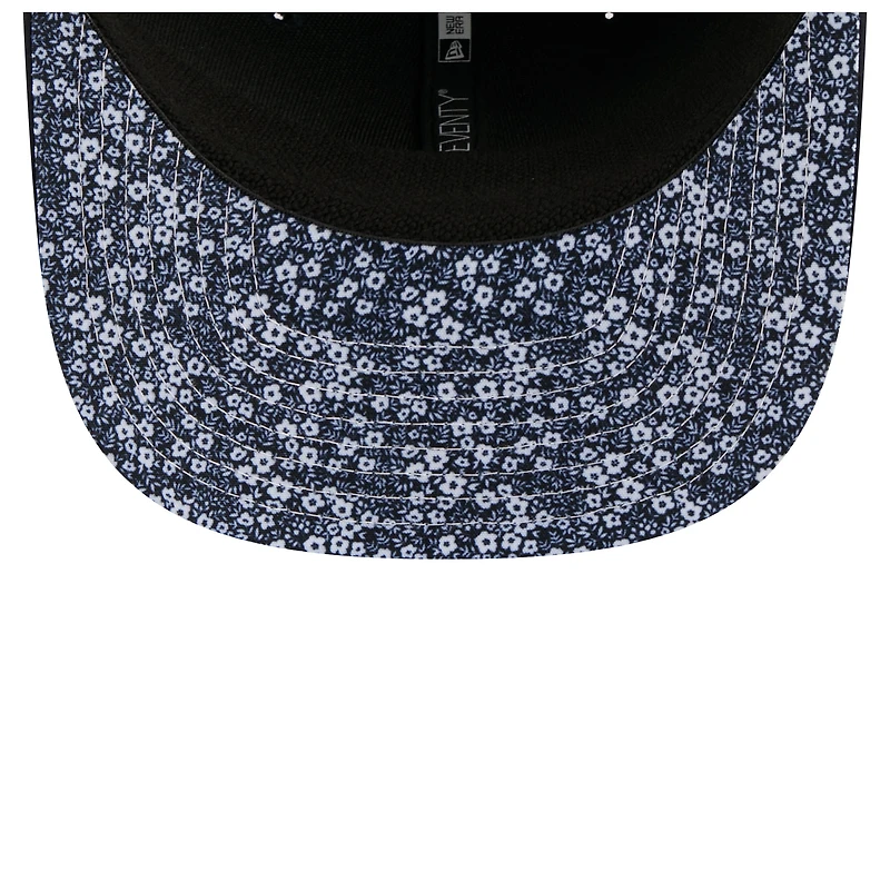 Men's New Era  Navy Boston Red Sox Floral Patch 9SEVENTY Adjustable Hat
