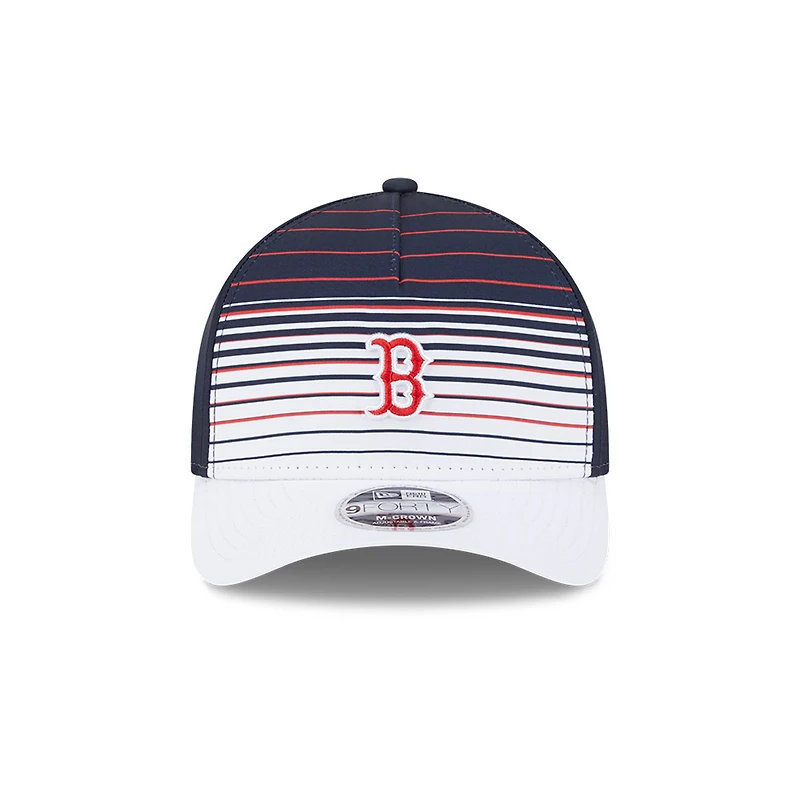 Men's New Era  Navy Boston Red Sox Gradient 9FORTY M-Crown Adjustable Hat