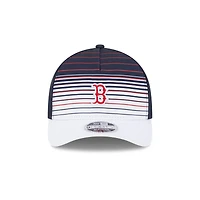 Men's New Era  Navy Boston Red Sox Gradient 9FORTY M-Crown Adjustable Hat