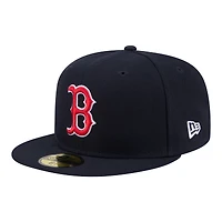 Men's New Era  Navy Boston Red Sox Hidden Hit 59FIFTY Fitted Hat
