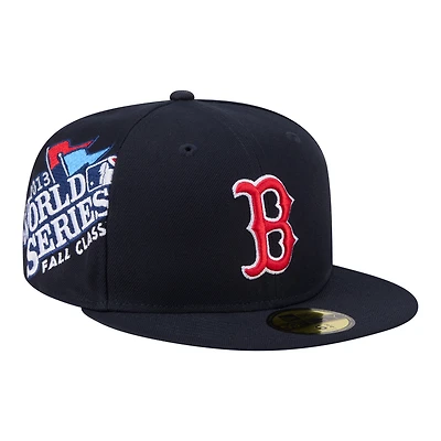 Casquette ajustée New Era 59FIFTY bleu marine Boston Red Sox pour homme