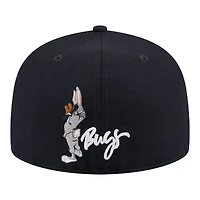 Men's New Era Navy Boston Red Sox Looney Tunes Bugs Bunny 59FIFTY Fitted Hat