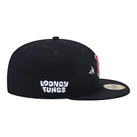 Men's New Era Navy Boston Red Sox Looney Tunes Bugs Bunny 59FIFTY Fitted Hat