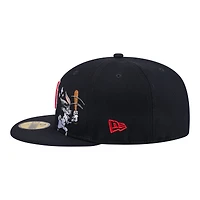 Men's New Era Navy Boston Red Sox Looney Tunes Bugs Bunny 59FIFTY Fitted Hat