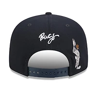Men's New Era Navy Boston Red Sox Looney Tunes Bugs Bunny 9FIFTY Snapback Hat