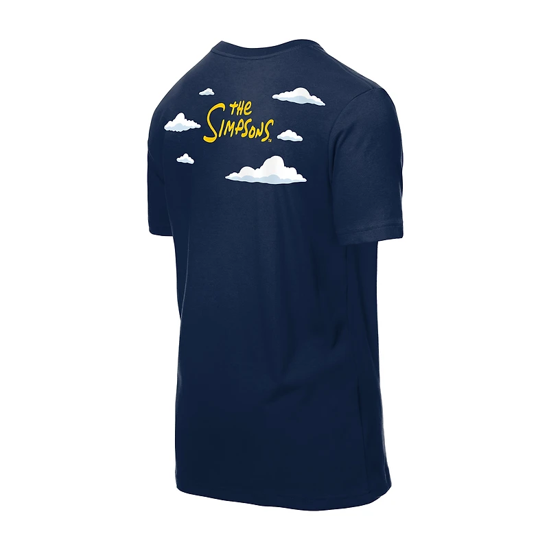 Men's New Era  Navy Boston Red Sox MLB x Simpsons 2026 Collab Clouds T-Shirt