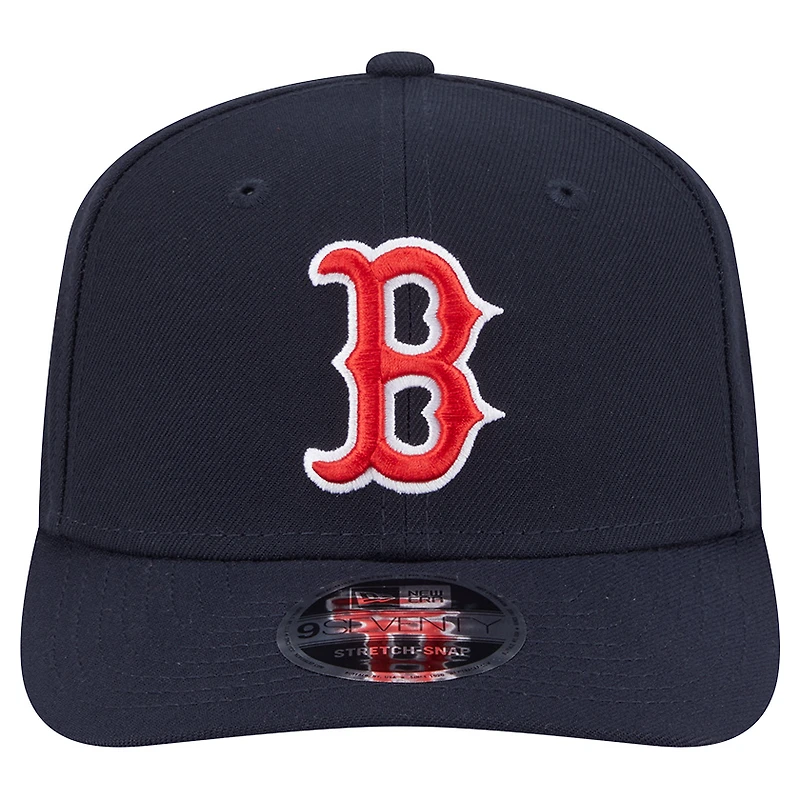 Casquette ajustable New Era bleu marine Boston Red Sox Performance 9SEVENTY pour homme