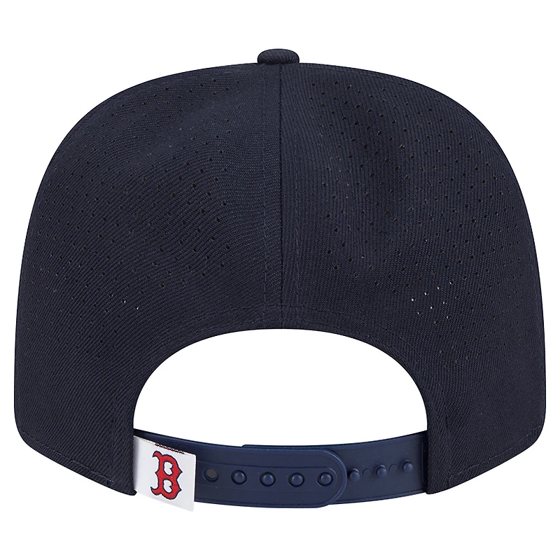 Casquette ajustable New Era bleu marine Boston Red Sox Performance 9SEVENTY pour homme