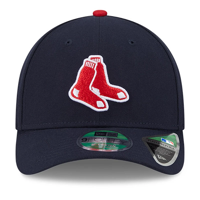 Men's New Era  Navy Boston Red Sox Player Replica 9FORTY Adjustable Hat