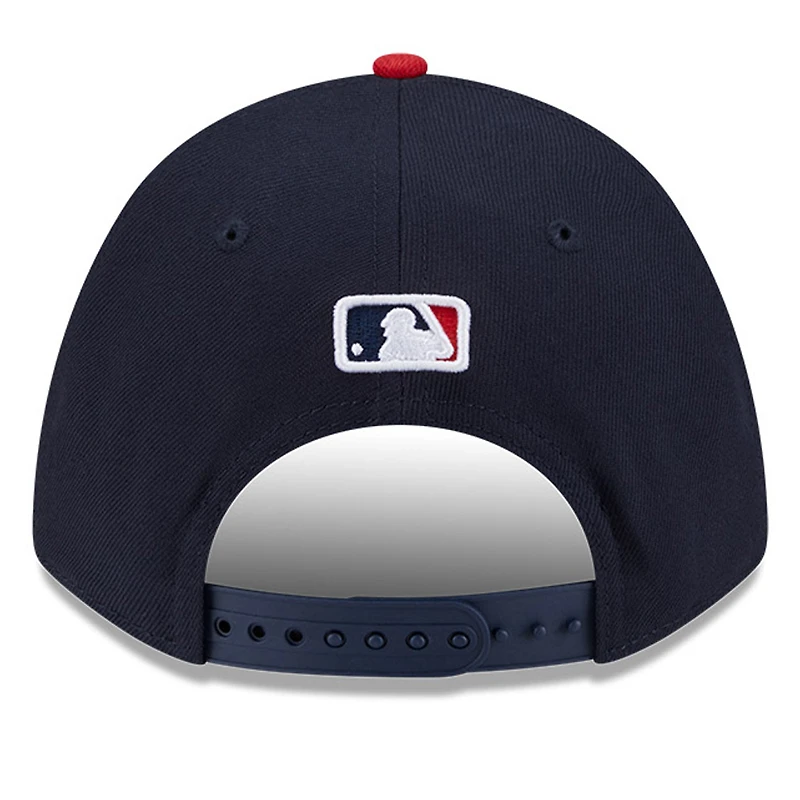 Men's New Era  Navy Boston Red Sox Player Replica 9FORTY Adjustable Hat