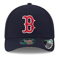 Casquette ajustable New Era 9FORTY bleu marine pour homme Boston Red Sox Player Replica