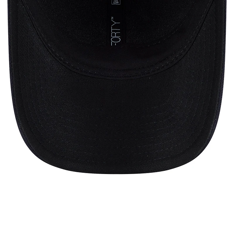 Casquette ajustable New Era 9FORTY bleu marine pour homme Boston Red Sox Player Replica