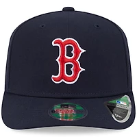Casquette ajustable New Era 9SEVENTY bleu marine Boston Red Sox Player Replica pour homme