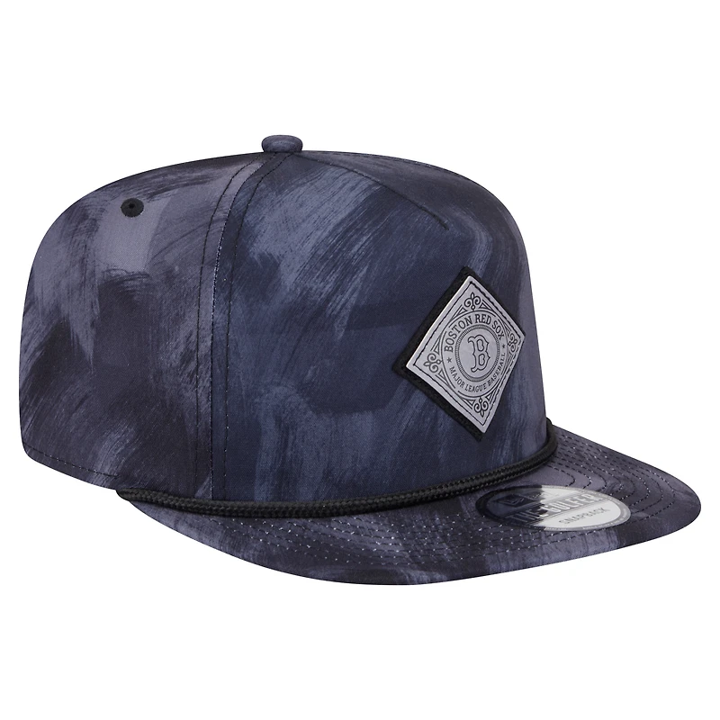 Men's New Era Navy Boston Red Sox Printed Golfer Snapback Hat