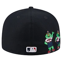 Men's New Era Navy Boston Red Sox Run Mascot 59FIFTY Fitted Hat