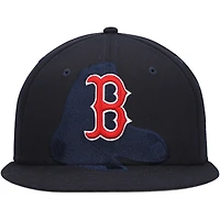 Casquette ajustée 59FIFTY New Era pour hommes, bleu marine, Boston Red Sox Shadow Logo