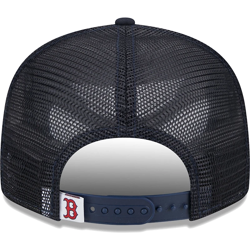 Casquette New Era Boston Red Sox Team Color Trucker 9FIFTY Snapback pour homme bleu marine