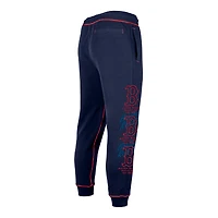 Pantalon de jogging fendu pour homme Boston Red Sox Team New Era bleu marine