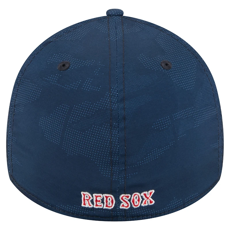 Casquette New Era 39THIRTY Flex bleu marine Boston Red Sox pour homme, motif camouflage ton sur