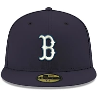 Casquette ajustée 59FIFTY bleu marine Boston Red Sox pour homme New Era