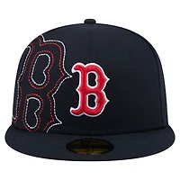 Casquette ajustée New Era 59FIFTY bleu marine des Boston Red Sox pour homme