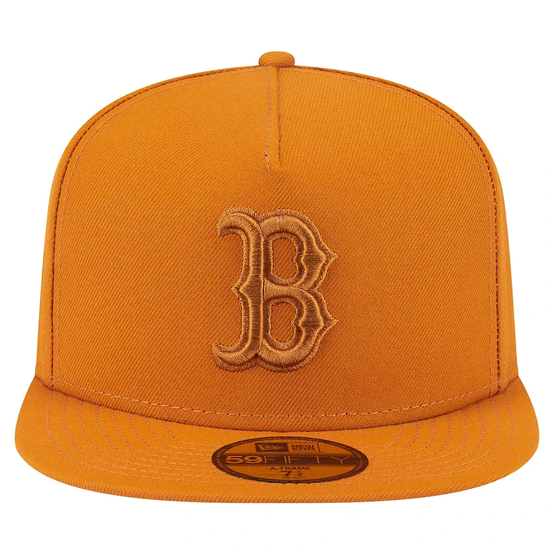 Casquette ajustée A-Frame 59FIFTY orange Boston Red Sox pour homme New Era