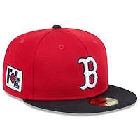 Men's New Era Red Boston Sox 2025 Spring Training 59FIFTY Fitted Hat