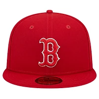 Men's New Era Red Boston Sox Logo 59FIFTY Fitted Hat