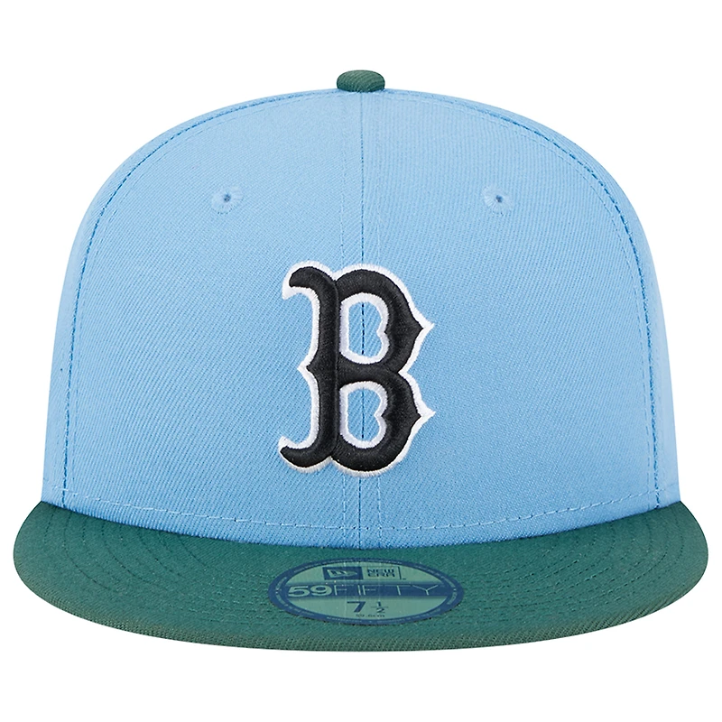 Casquette ajustée 59FIFTY des Boston Red Sox 2007 World Series New Era bleu ciel/cilantro pour homme