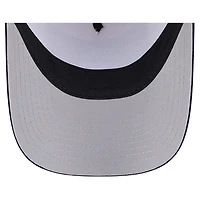 Men's New Era Stone/Navy Boston Red Sox Text A-Frame Trucker 9FORTY Hat