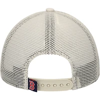 Men's New Era Stone Boston Red Sox Game Day 9TWENTY Adjustable Trucker Hat