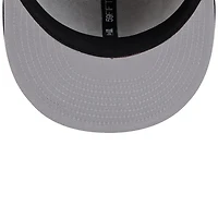 Casquette ajustée New Era 59FIFTY pour homme, couleur beige, motif Boston Red Sox et autocollant fruit.