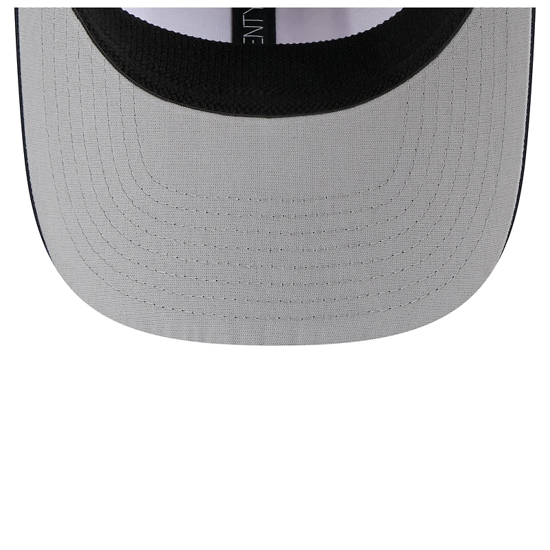 Men's New Era White/Navy Boston Red Sox Established Patch 9SEVENTY Adjustable Hat