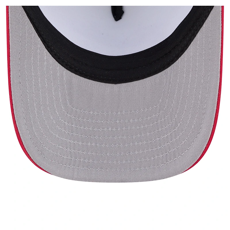 Men's New Era  White/Red Boston Red Sox Foodie A-Frame 9FIFTY Trucker Snapback Hat