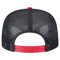 Men's New Era White/Red Boston Red Sox Retro Script Trucker 9FIFTY Snapback Hat