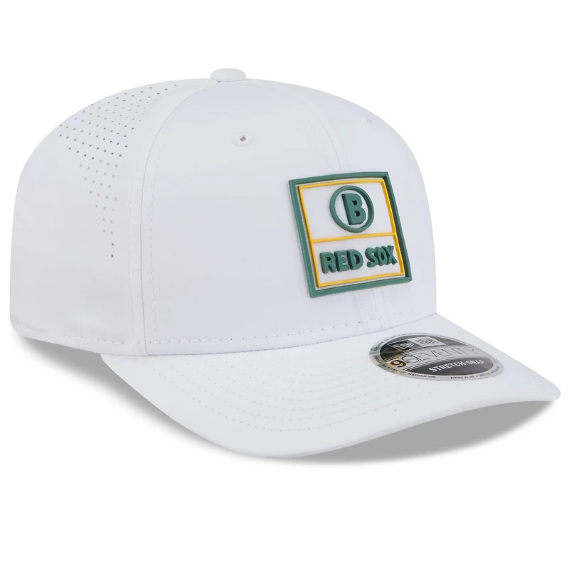 Men's New Era  White Boston Red Sox 2025 City Connect Fan Pack 9SEVENTY Adjustable Hat