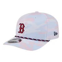 Casquette ajustable New Era blanche Boston Red Sox Camo Rope 9SEVENTY pour homme