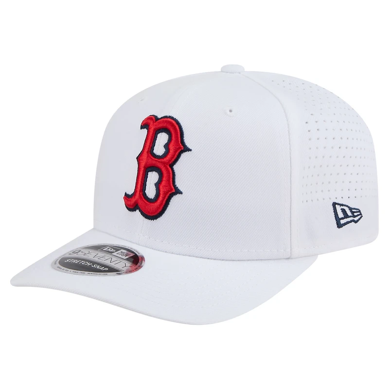 Casquette ajustable New Era blanche des Red Sox de Boston COOLERA 9SEVENTY pour homme