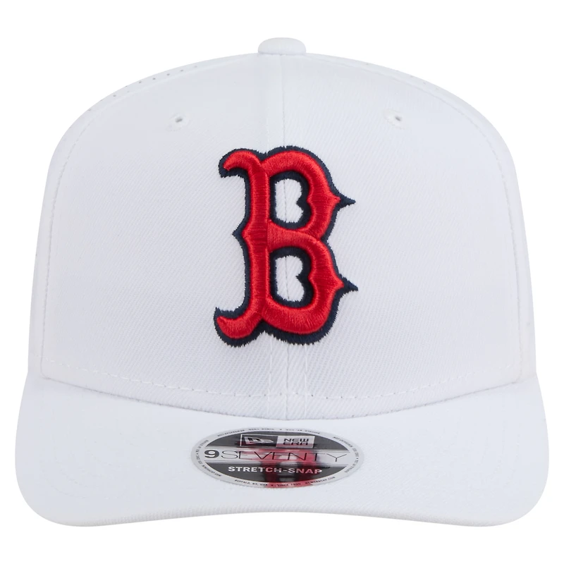 Men's New Era White Boston Red Sox COOLERA 9SEVENTY Adjustable Hat