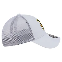 Casquette trucker ajustable New Era blanche Boston Red Sox Flag 9FORTY pour homme
