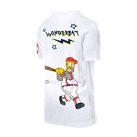 Men's New Era White Boston Red Sox MLB x Simpsons Homer Wonderbat T-Shirt