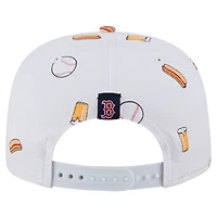 Men's New Era White Boston Red Sox Team Cheer Rope 19TWENTY Adjustable Hat